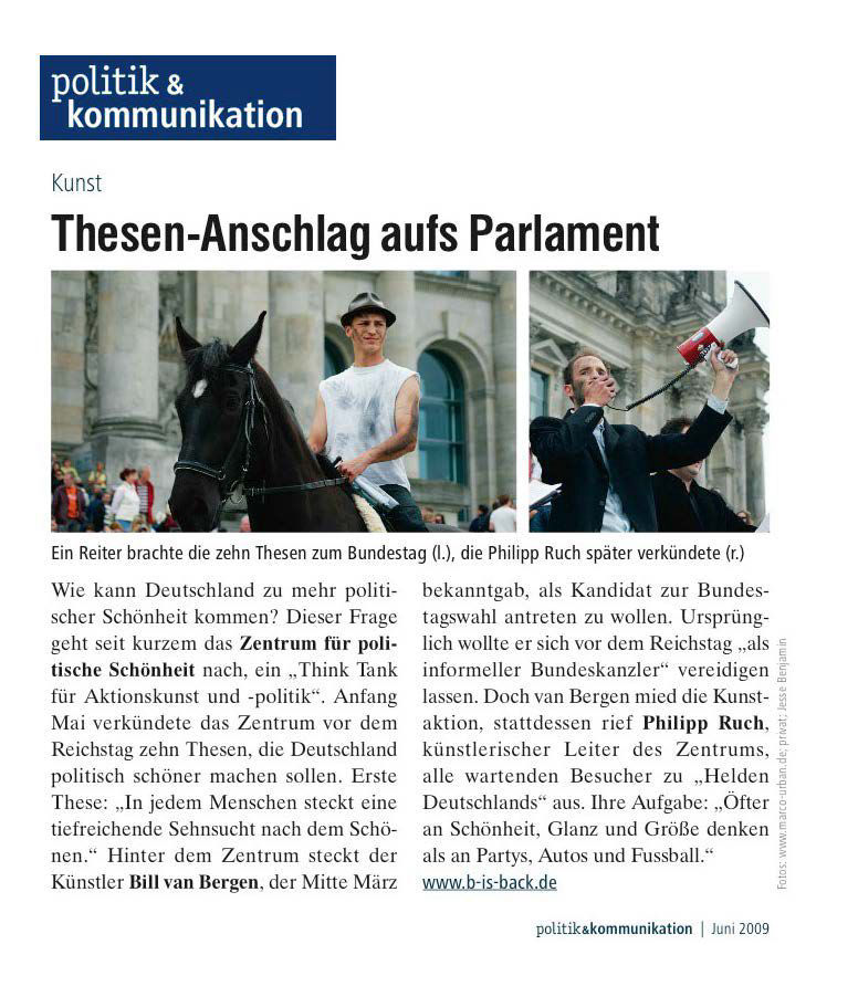 Thesen Aktion Bundestag, Reformation Bundestag